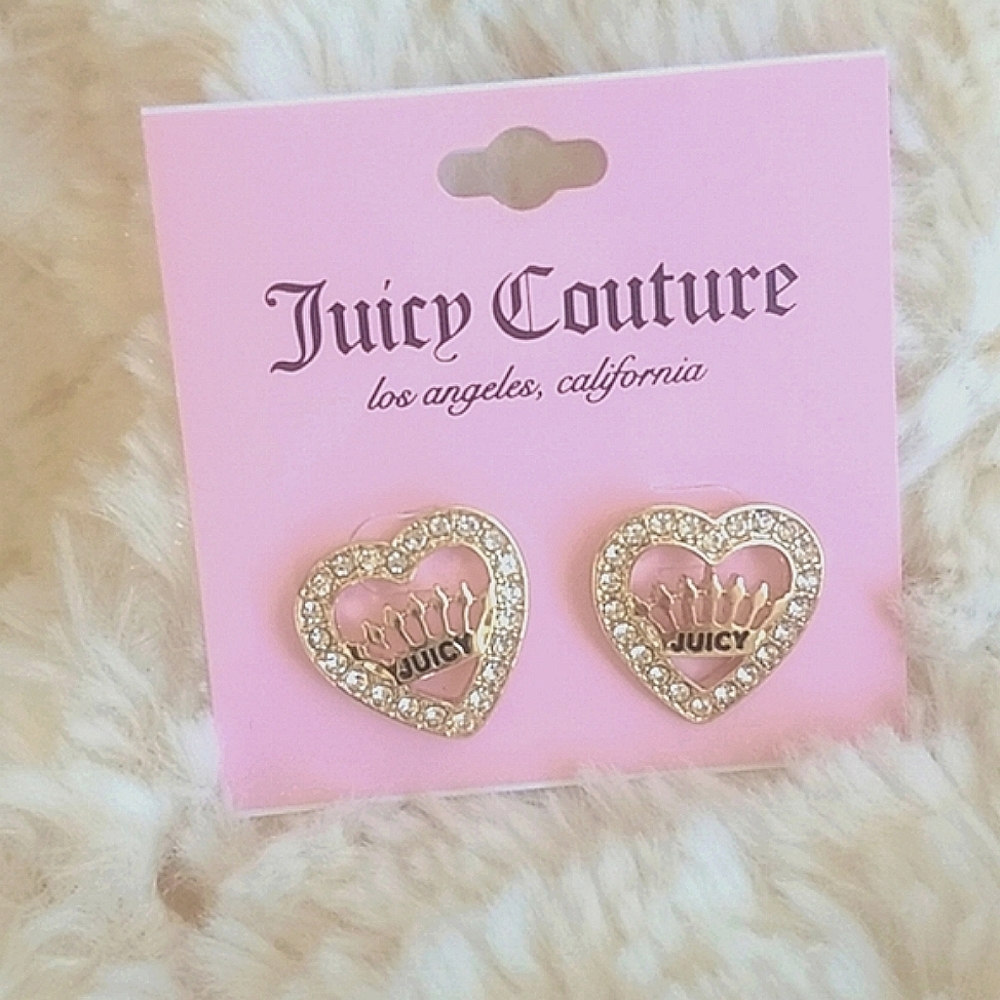 JUICY COUTURE💖💛Pavé DIAMOND STUDS
